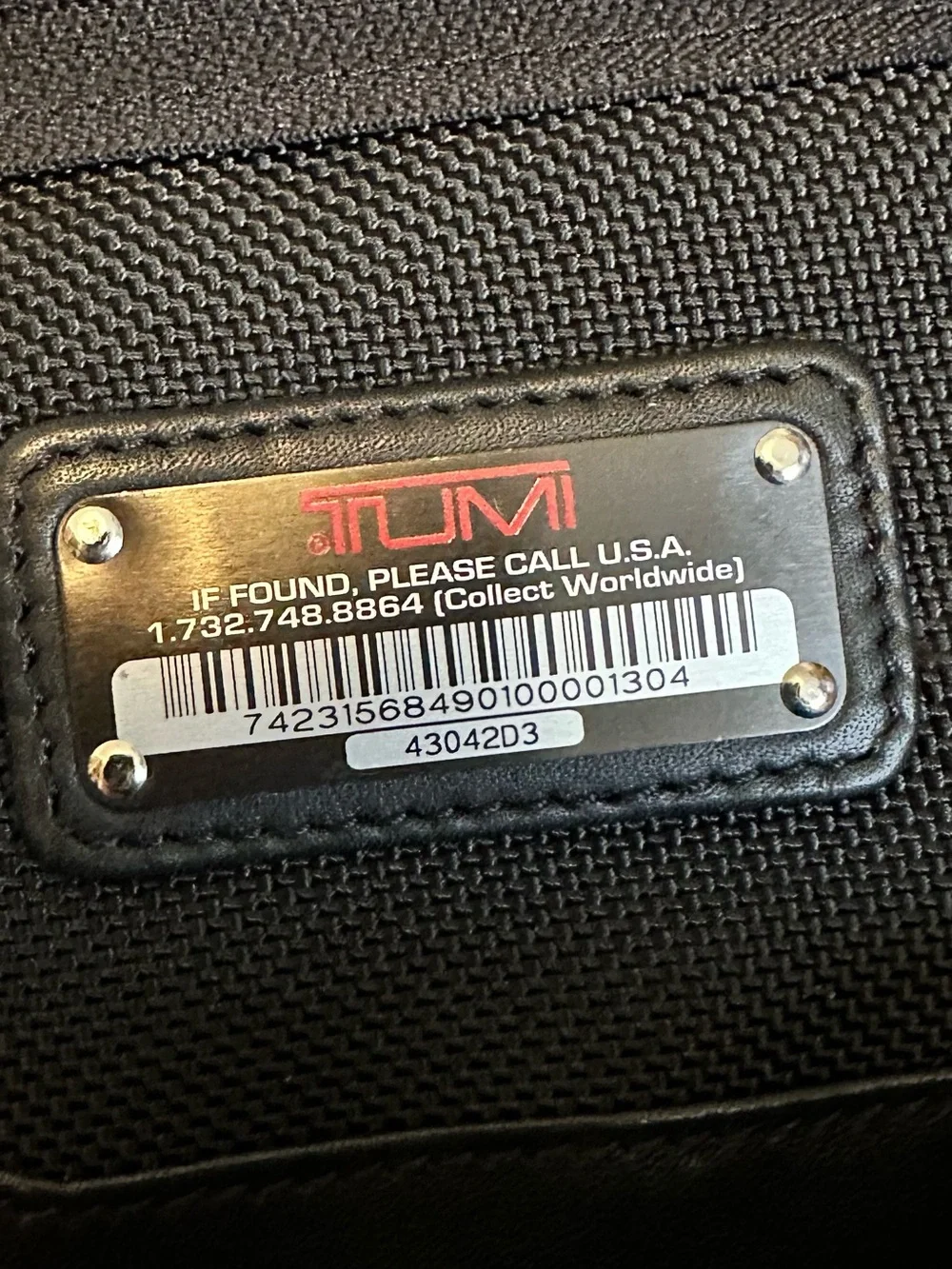 TUMI Black Backpack Sleek Everyday Carry GUC